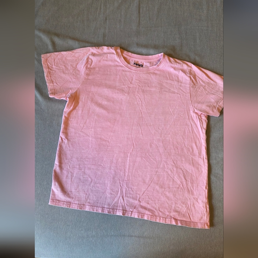 RSQ Pink Short Sleeve Tee Versatile Cotton Blend